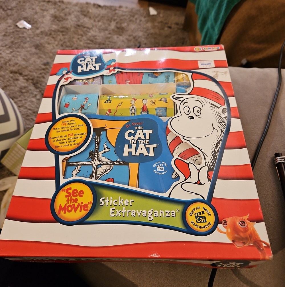 Dr. Seuss The Cat in the Hat Sticker Set - Red/Blue/White